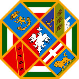 Escudo de armas de la ciudad de Lazio 300x300