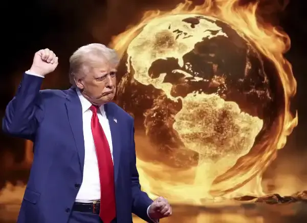 Donald trump mondo terra brucia