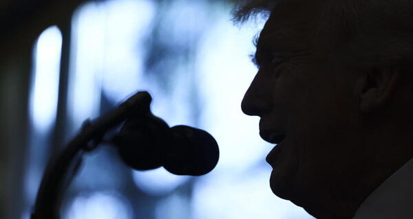 US President Donald Trump and FBI Director Kash Patel speak in the Oval Office
