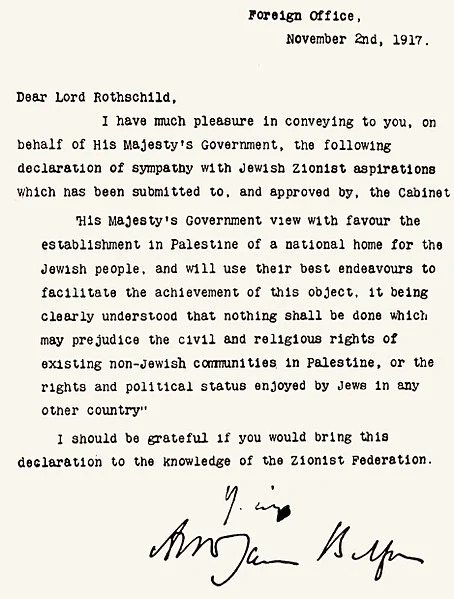 454px Balfour declaration unmarked