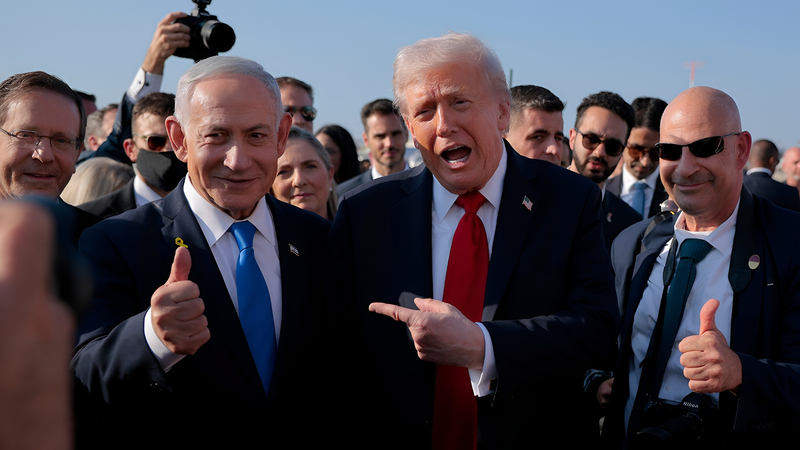 Trump netanyahu leaving