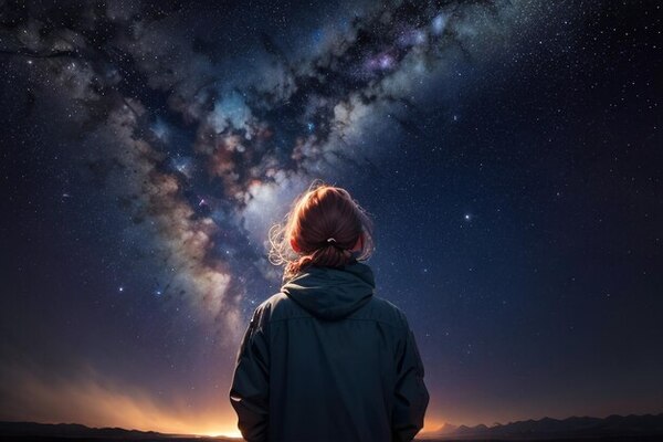 Via lactea cielo nocturno romant