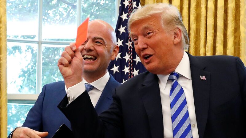 Skynews trump fifa red card