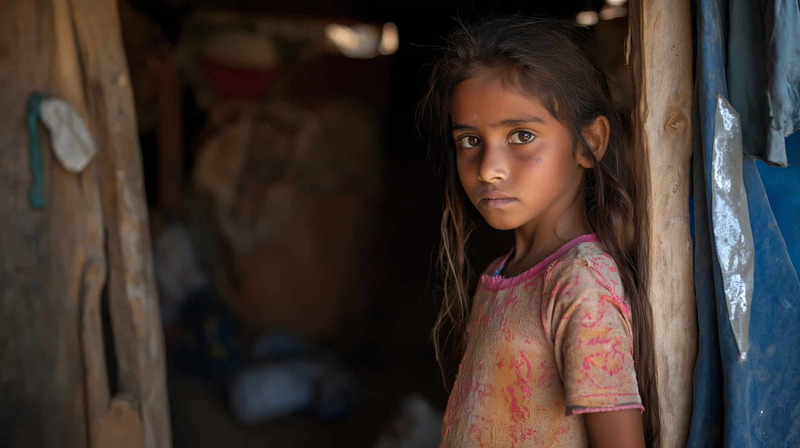 Bambini poveri in strada