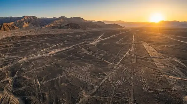 Nazca Lines Mystery aerial view