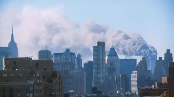 Smoke billowing site World Trade