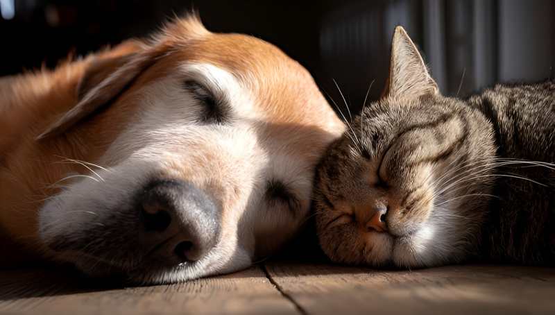 Cane e gatto addormentati 323359 (1)