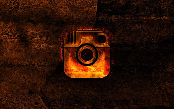Flaming instagram icon du331uits